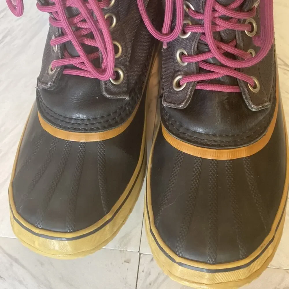 Sorel Premium Snow Waterproof Canvas Winter Boots  NL1717 Size 10